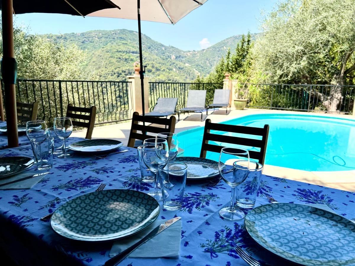 Entre Nice Et Monaco Grande Villa Avec Piscine Privee 12 Personnes Drap Exteriér fotografie