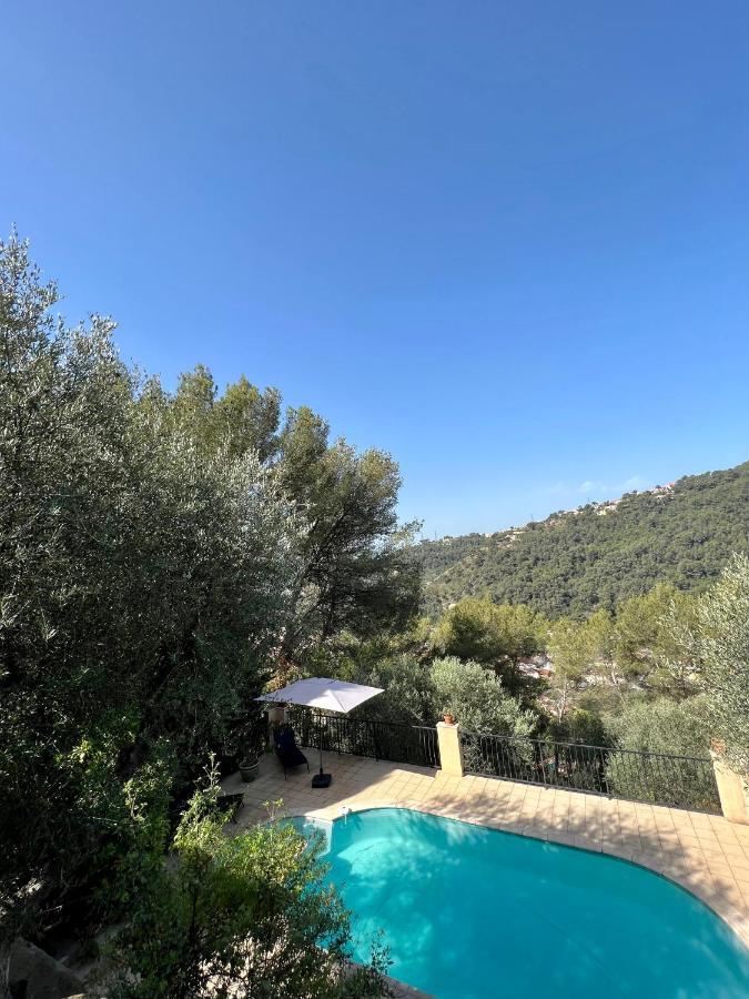 Entre Nice Et Monaco Grande Villa Avec Piscine Privee 12 Personnes Drap Exteriér fotografie