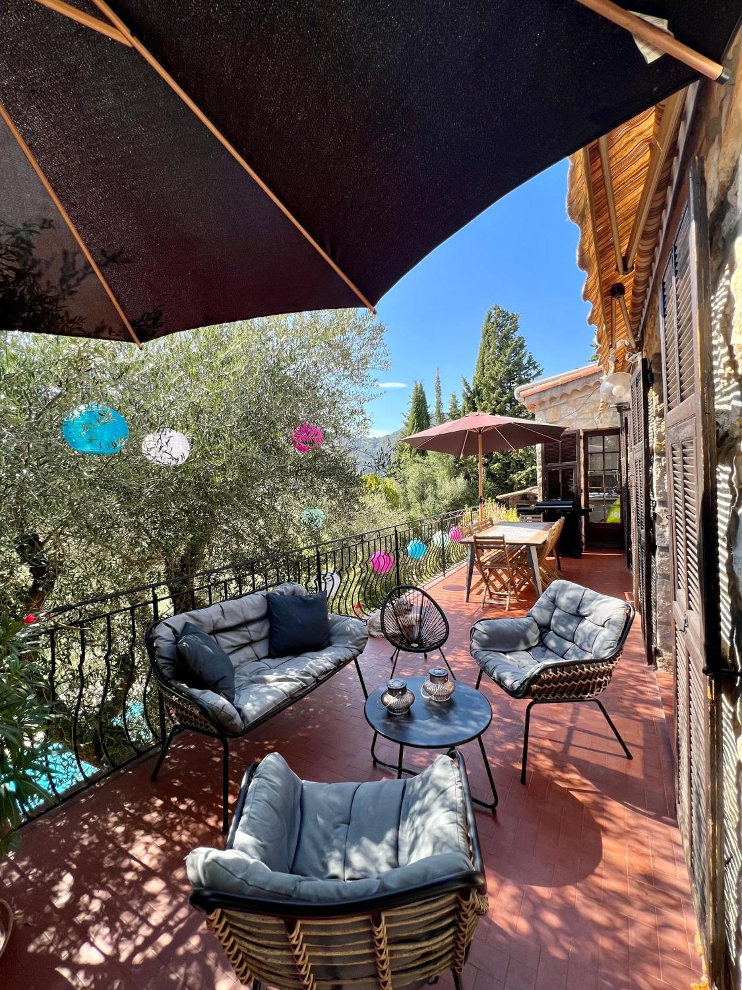 Entre Nice Et Monaco Grande Villa Avec Piscine Privee 12 Personnes Drap Exteriér fotografie